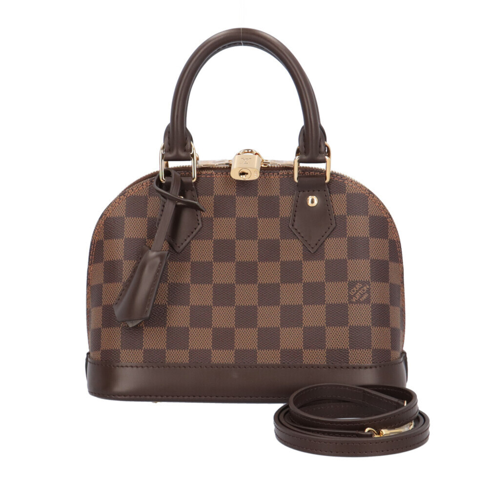 Louis Vuitton Alma BB Damier Shoulder Bag, Canvas N40606 Brown, Women's, LOUI...
